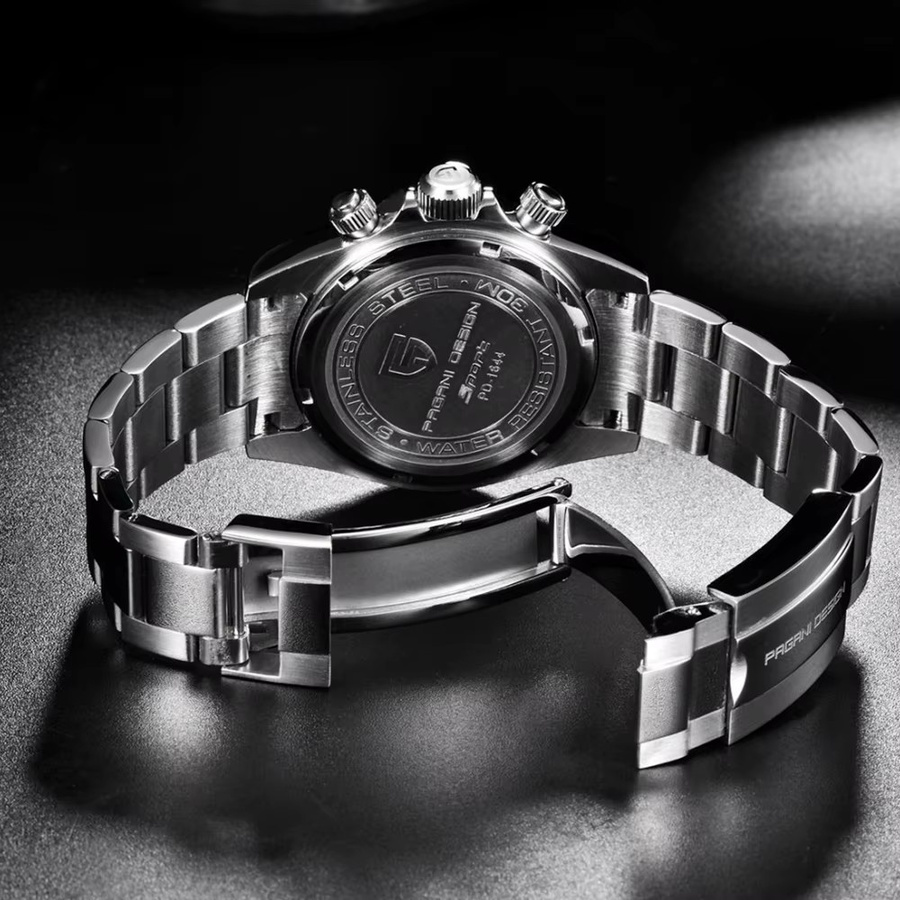 PAGANI DESIGN Chronograph, Quarz, Edelstahl, Saphirglas, Herren - Bild 6