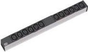 Bachmann LOCKABLE Netzwerkschrank-Steckdosenleiste 19 Zoll, 12 Ausgänge, Schwarz, 1U, Breite: 48,3 cm - Bild 1