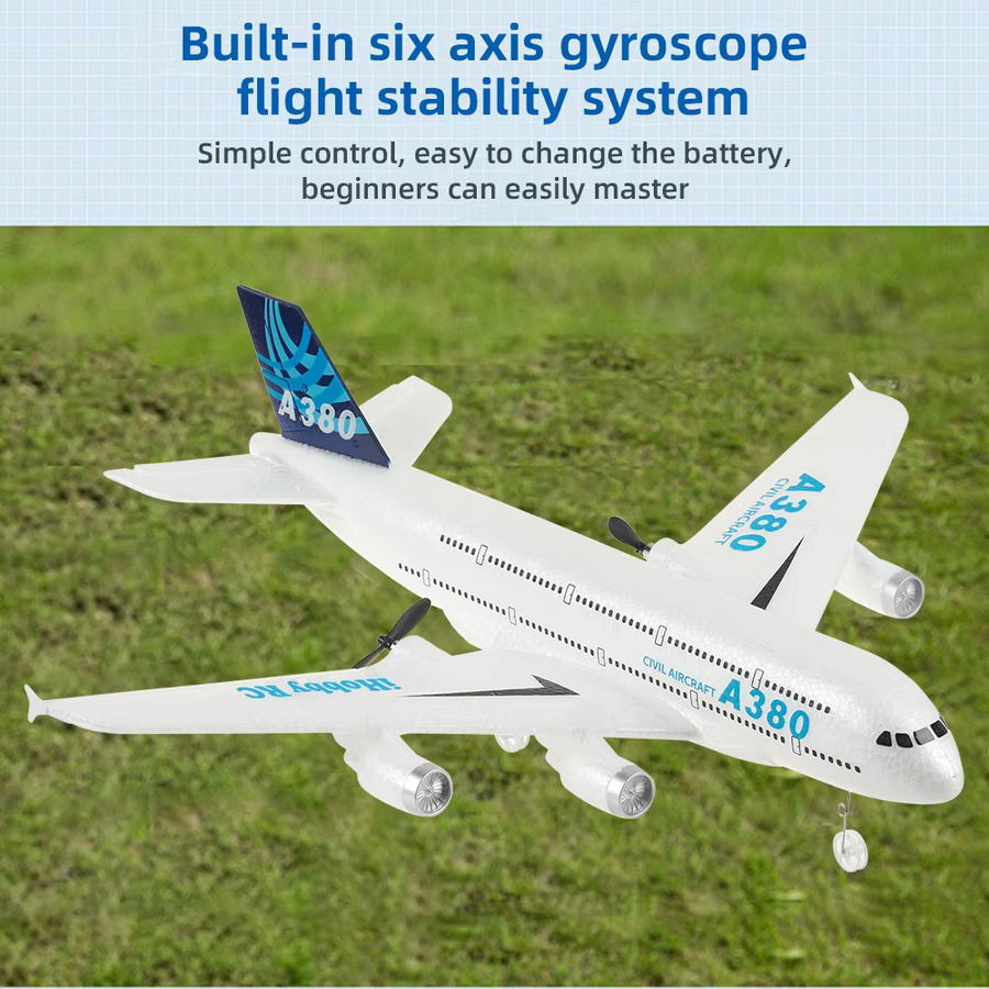CONUSEA A380 Rc Flugzeug, Segelflugzeug, Schaumstoff, mit Fernbedienung - Bild 2