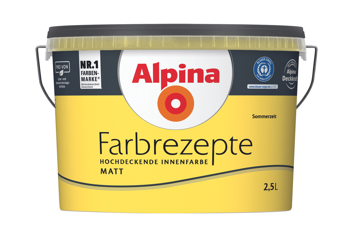 Alpina Farbrezepte Sommerzeit matt 2,5 l - Bild 1