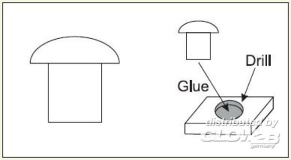 plusmodel Rivets, 0,9 mm - Bild 1