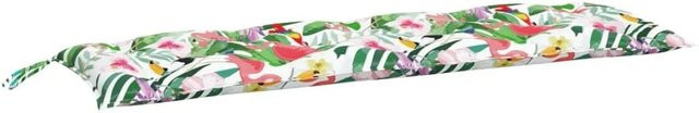 vidaXL Gartenbank-Auflage aus Oxford-Gewebe, Mehrfarbig, B: 150 cm, T: 50 cm, H: 7 cm - Bild 1