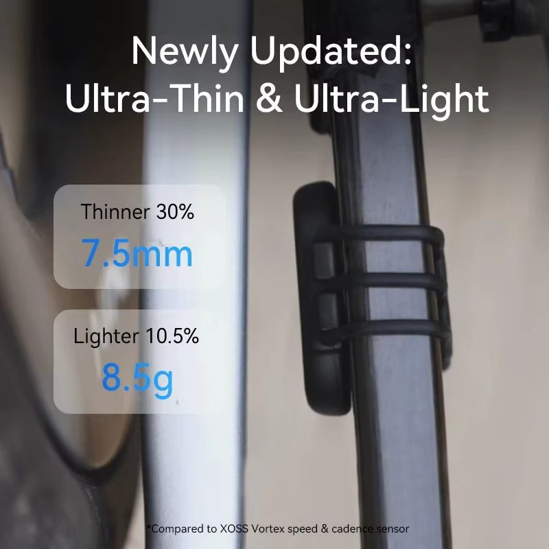XOSS ARENA Geschwindigkeits- und Trittfrequenzsensor in Schwarz mit Bluetooth und ANT+ für Rennrad und MTB kompatibel mit Garmin und iGPSPORT - Bild 3