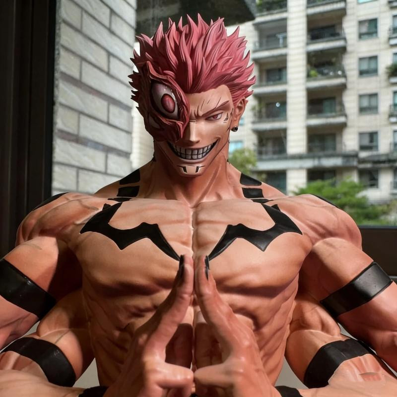 Yiran toy 1 Jujutsu Kaisen Ryomen Sukuna PVC Figur 30cm - Bild 3