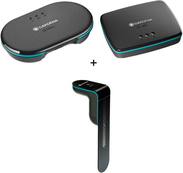 Gardena smart Irrigation Control Sensor Set mit Mehrkanalsteuerung, Gateway und Sensor in Schwarz, App-gesteuert - Bild 1