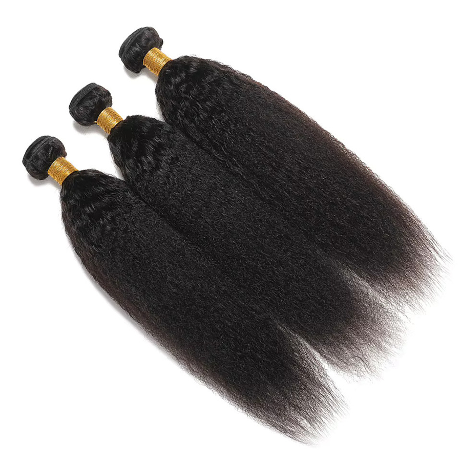 Fashowbeauty Kinky Straight Wave Echthaarverlängerungen, 12-32 Zoll, Damen - Bild 3