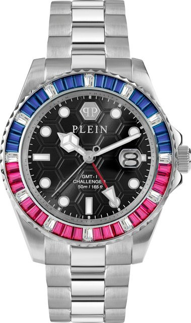 Philipp Plein Armbanduhr, Edelstahl, Quarz, 44 mm, Unisex, Zirkonia, Kristall - Bild 1