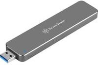 SilverStone SST-MS09C M.2 SSD Laufwerksgehäuse mit USB 3.1 und USB-C Anschluss in Grau - Bild 1