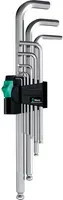 Wera 950 PKL/9 SM N Hex-Plus Inbusschlüssel-Set 9-teilig aus Chrome Vanadium in Silber - Bild 2