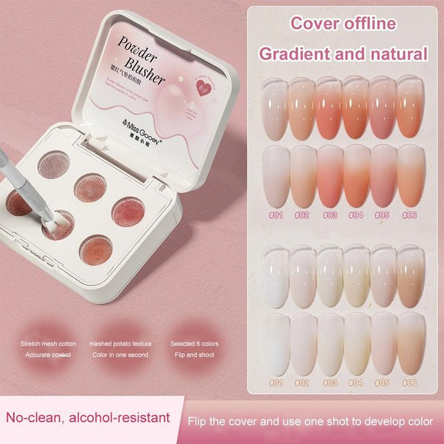 Miss Honey Nagelgel-Set 6 Farben, Schwammeffekt-Gel - Bild 1