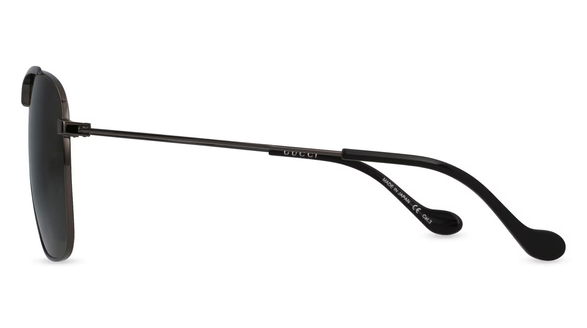 Gucci GG0909S Sonnenbrille, Vollrand, Quadratisch, Metall, Herren, grau - Bild 2