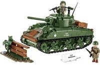 Cobi Konstruktionsspielzeug M4A1 Sherman Panzer aus Klemmbausteinen im Maßstab 1:35 - Bild 1