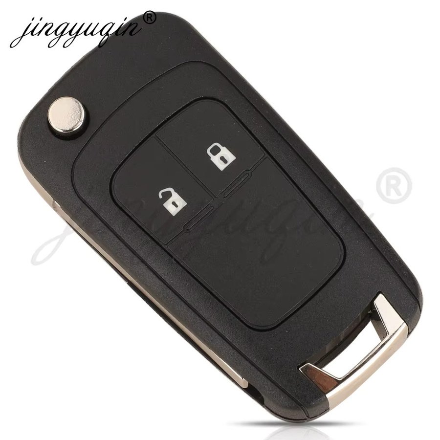 Jingyuqin Flip Remote Autoschlüssel 433 MHz mit 4D Chip für Chevrolet Sail und Buick Regal in Schwarz - Bild 3