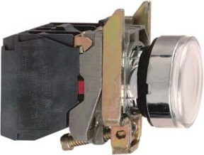 Schneider Electric Leuchtdrucktaster 1S1Ö weiß mit LED 24V XB4BW31B5 aus Metall - Bild 1