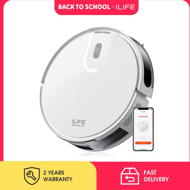 ILIFE V20 Saugroboter mit 5000 Pa Saugleistung, SOF LiDAR Navigation, App-Steuerung und Ladefunktion in Weiß - Bild 1