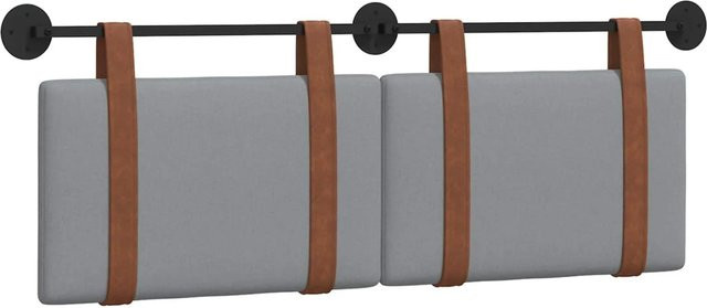 vidaXL Polsterpaneel Wandmontage Hellgrau B/H/T: 150 x 55 x 5 cm - Bild 1