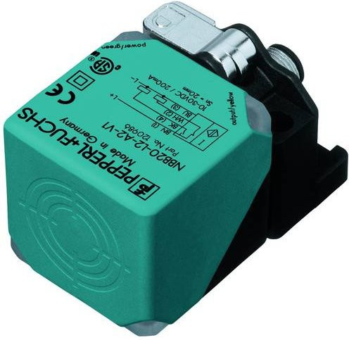 Pepperl+Fuchs Induktiver Sensor NBB20-L2-A2-V1 PNP Flush Mount Grün - Bild 1