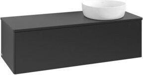 V&B Waschtischunterschrank Antao ohne Frontstruktur, Blau lackiert, B/T/H: 120 x 36 x 50 cm - Bild 1