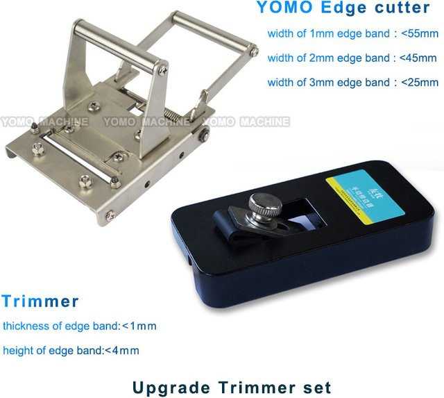 YOMO Kantenanleimschneider mit Trimmer-Set für Holz und PVC, manuelles Werkzeugset für 1 mm, 2 mm und 3 mm Kantenband - Bild 1