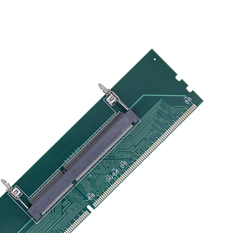MOJOYCE RAM Adapter Karte SO-DIMM zu PC DIMM für DDR3 DDR4 DDR5 Speicher in Grün - Bild 2