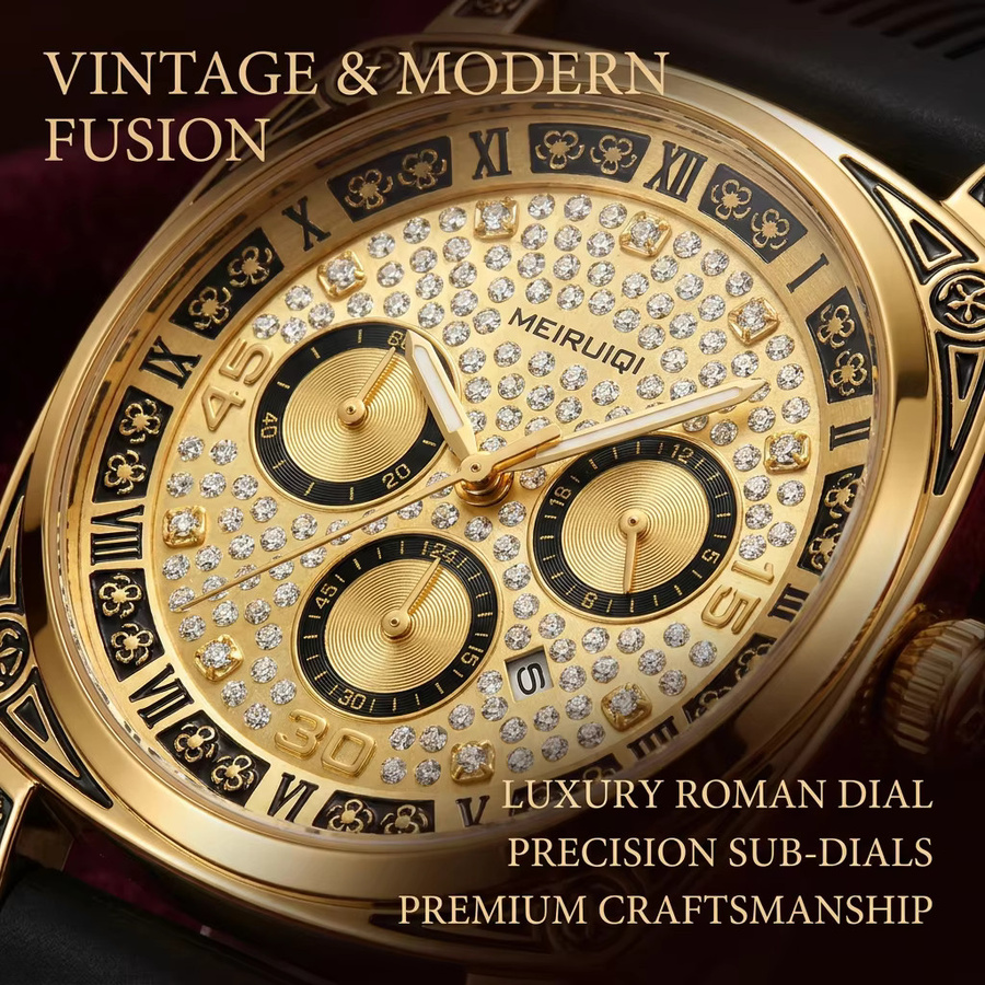 KIMSDUN Armbanduhr Quarz, Gold, Legierung, Herren - Bild 2