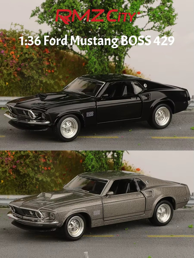 RMZ CiTY Ford Mustang Boss 429 Spielzeugauto, 1:36, Druckgussfahrzeug, mit Rückziehfunktion - Bild 1