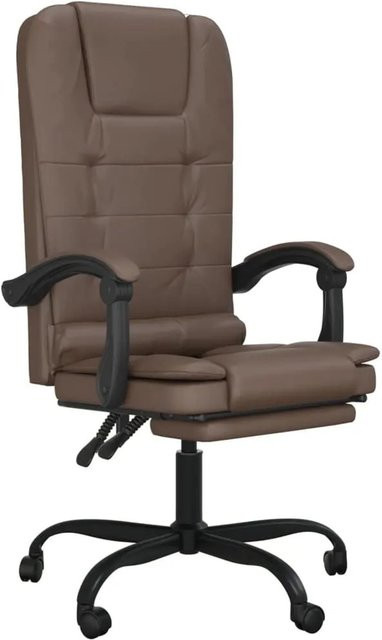 vidaXL Executive Bürostuhl mit Massagefunktion in Braun aus Kunstleder - Bild 1