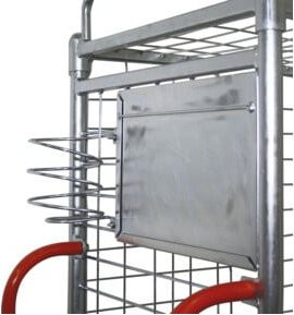 VARIOfit Getränkehalter für Kommissionierwagen in Silber - Bild 1