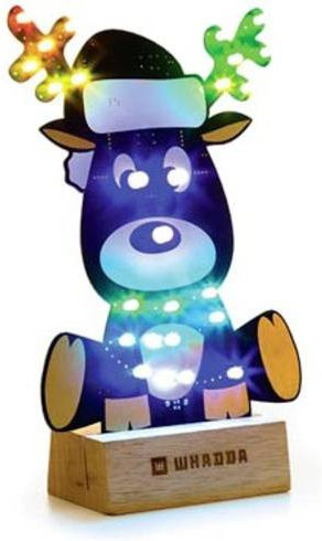 Whadda WSPXL101 LED Bausatz Rudolf XL Löt- und Programmierkit für Weihnachten in Bunt/Mehrfarbig - Bild 1