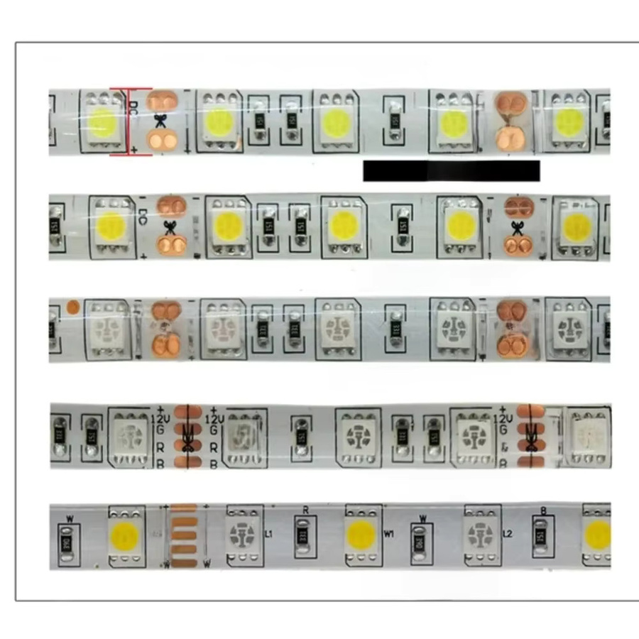 TAKEY LED-Streifen 5050 RGB und Warmweiß wasserdicht flexibel, Länge: 5 Meter - Bild 5