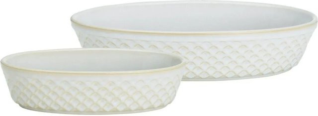 Ritzenhoff & Breker Kiruna Auflaufformen Oval 2er Set Weiß - Bild 1