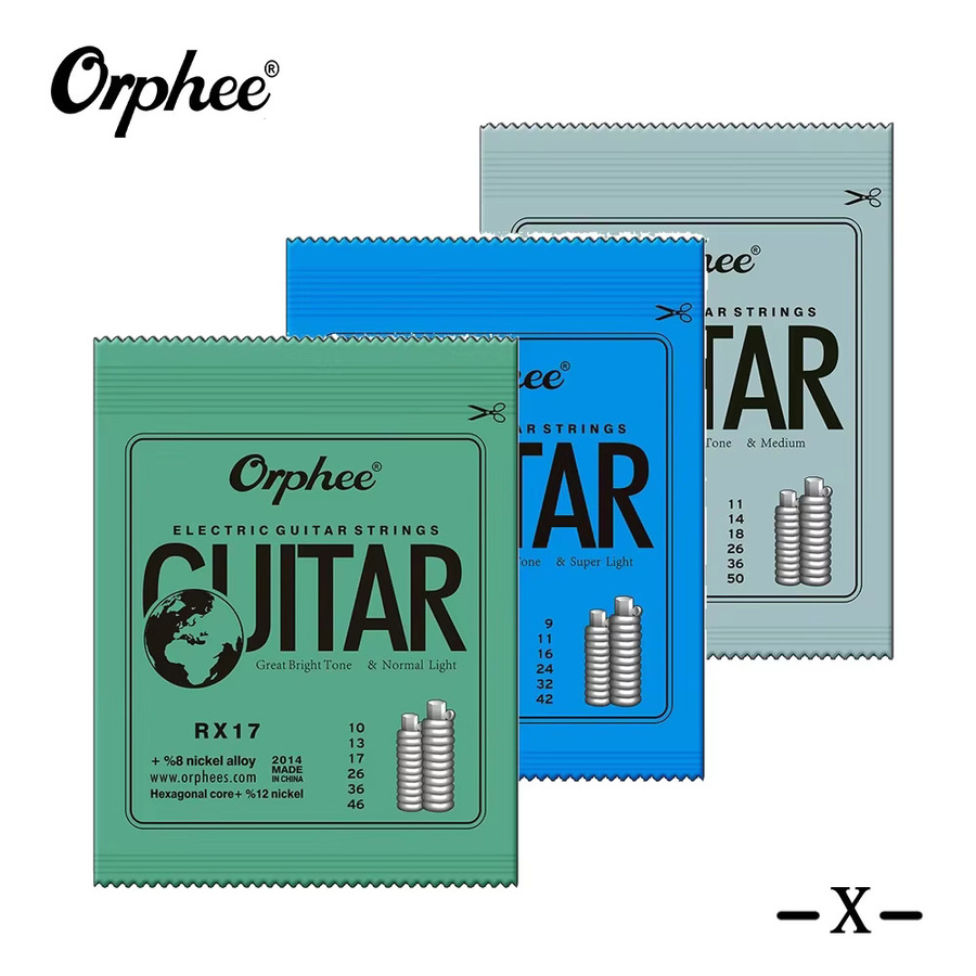 Orphee RX15 RX17 Elektrische Gitarre Saiten Set aus Carbonstahl für Anfänger und Profis, 10er Pack - Bild 2