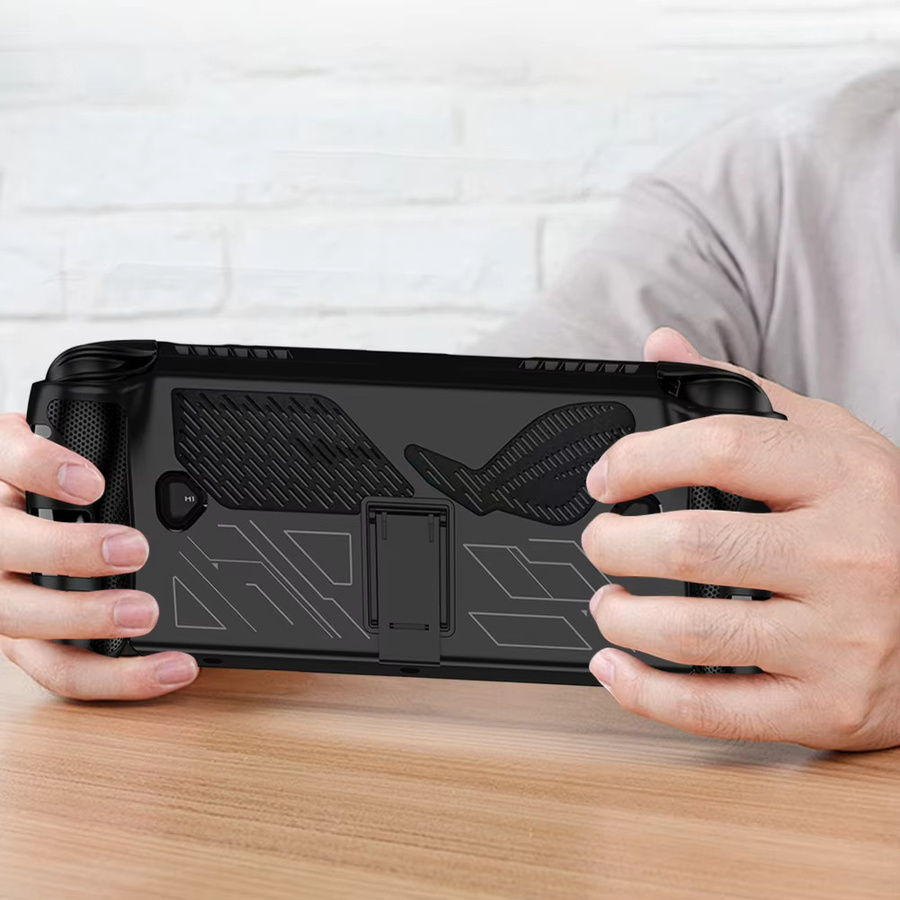 Asus ROG Ally X Schutzhülle aus TPU in Weiß mit integriertem Standfuß - Bild 3