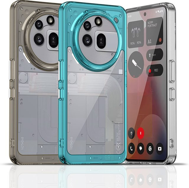 Stoßfeste Schutzhülle für Nothing Phone 3a Pro 5G und CMF Phone 1 in Bunt/Grau - Bild 1