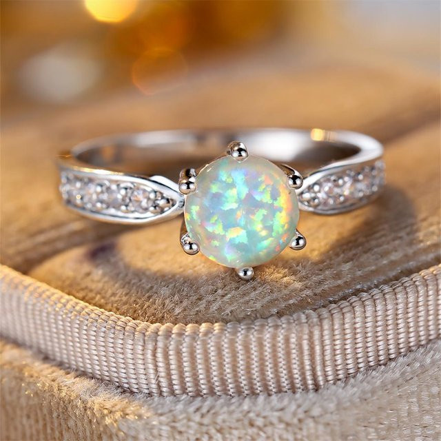 YIRAN Jewelry Verlobungsring, Kupfer, Silber, Zirkonia, Damen - Bild 1