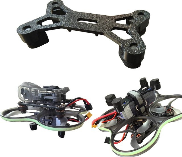 BETAFPV 3S Batterieschutzbasis für Pavo20/Pro FPV Drohne aus schwarzem PETG mit Schaumstoff-Stoßdämpfung - Bild 1