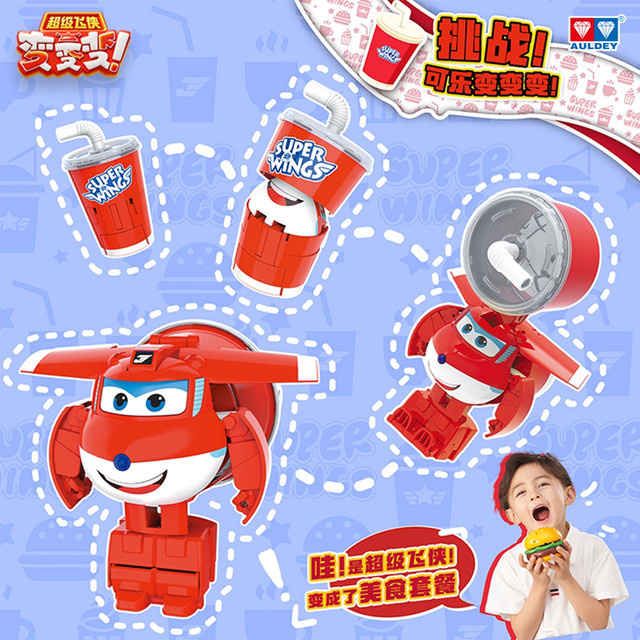 AULDEY Super Wings Spielzeug-Set, Jett und Dizzy, Fahrzeuge, 2-teiliges Set - Bild 1