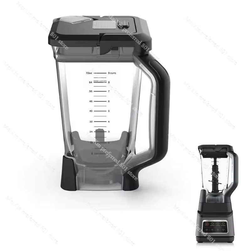 Ninja Mixerbecher mit Deckel und Klinge, transparent, passend für BL660 BL661 BL770 BL610 und weitere Modelle, 72 OZ - Bild 3