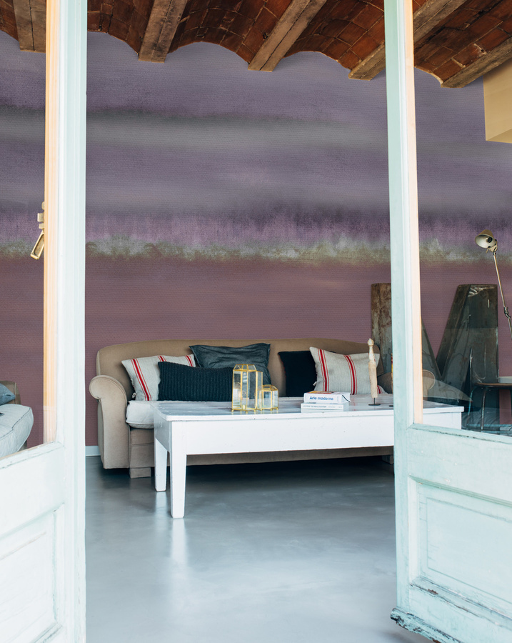 Coordonne Wandtapete Wine in Violett mit Aquarell-Effekt aus Vlies - Bild 2