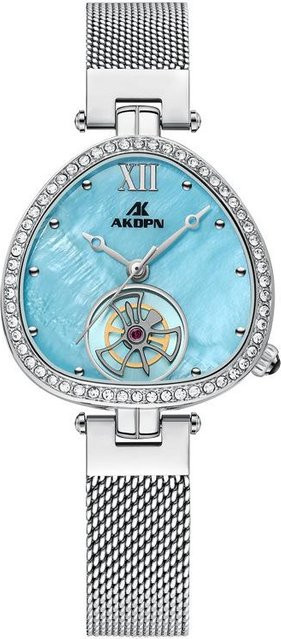 YIRAN Jewelry Armbanduhr, Quarz, Edelstahl, Weiß, Diamantbesetzt, Damen - Bild 1