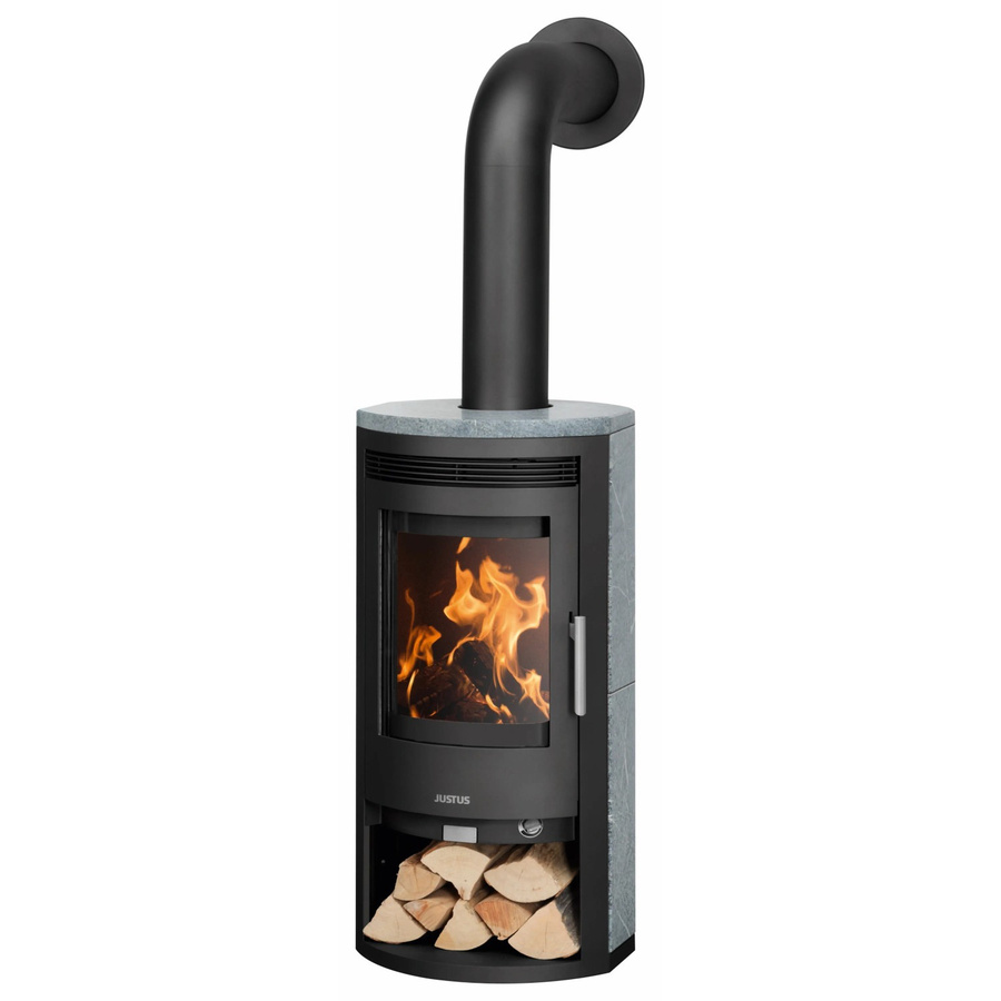 Justus Kaminofen Baltrum 2.0 Speckstein Schwarz mit Automatik 5,5 kW - Bild 2