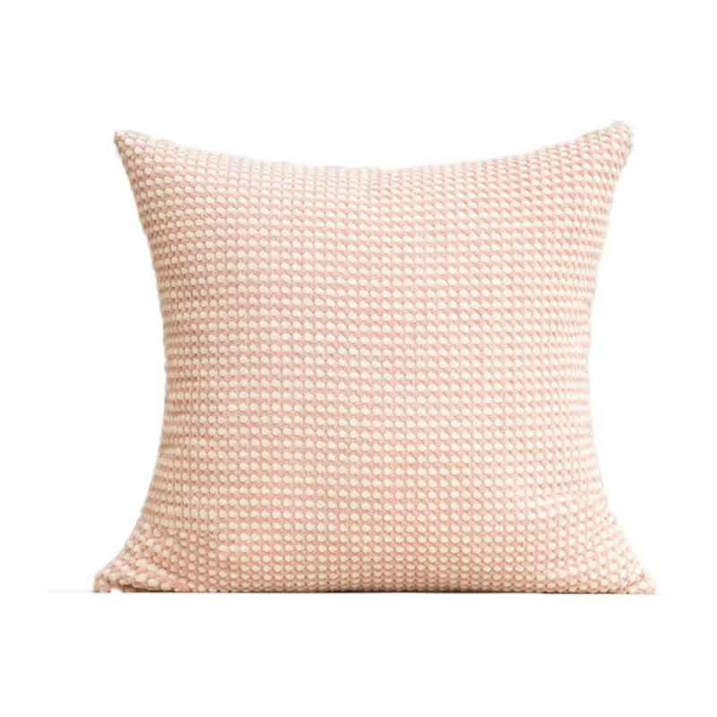 CANIRICA Kissenbezug aus weichem Cord in Rosa-Weiß, quadratisch, B/T/H: 45 x 45 x 45 cm - Bild 2