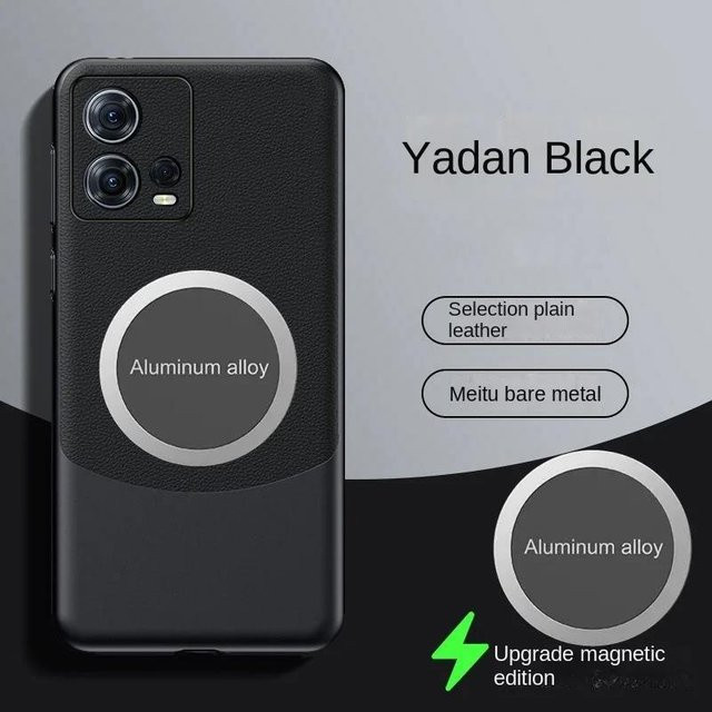 Luxuriöse PU-Leder Hülle für Motorola Moto Edge 30 Ultra und Moto Edge 30 Fusion mit magnetischem Schutz in Schwarz - Bild 1