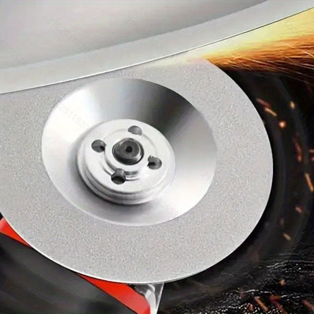 4 Zoll industrielle Diamant-Schleifscheibe in Silber für die Metallverarbeitung mit Winkelschleifer - Bild 1