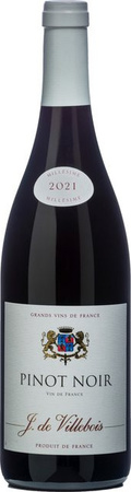 J. de Villebois Pinot Noir Vin de France trocken 2023 Rotwein 0,75 l
