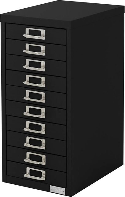 ML-Design Aktenschrank aus Metall mit 10 Schubladen, Schwarz, B/T/H: 28 x 38 x 60 cm - Bild 1