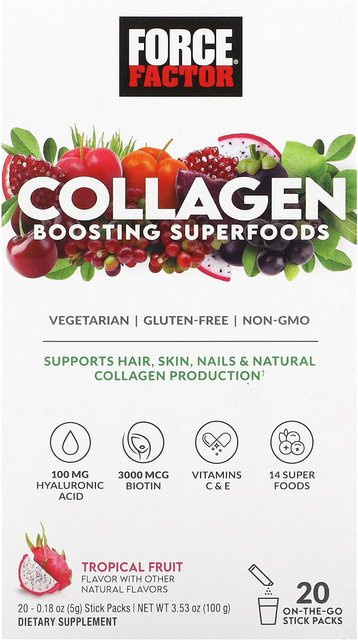 Force Factor Superfood, tropischer Fruchtgeschmack, 20 Stickpacks, 5 g - Bild 1