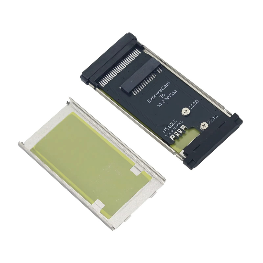 MOTOZERUI PCIE ExpressCard zu M.2 NVMe SSD Adapterkarte in Schwarz für Laptop Erweiterung mit USB-C Unterstützung - Bild 3