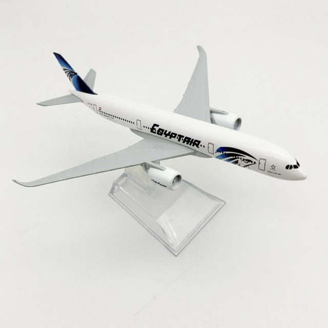 ZOCO EgyptAir Airways A350 Miniatur-Modellflugzeug, Metallreplik, Maßstab 1:400 - Bild 1