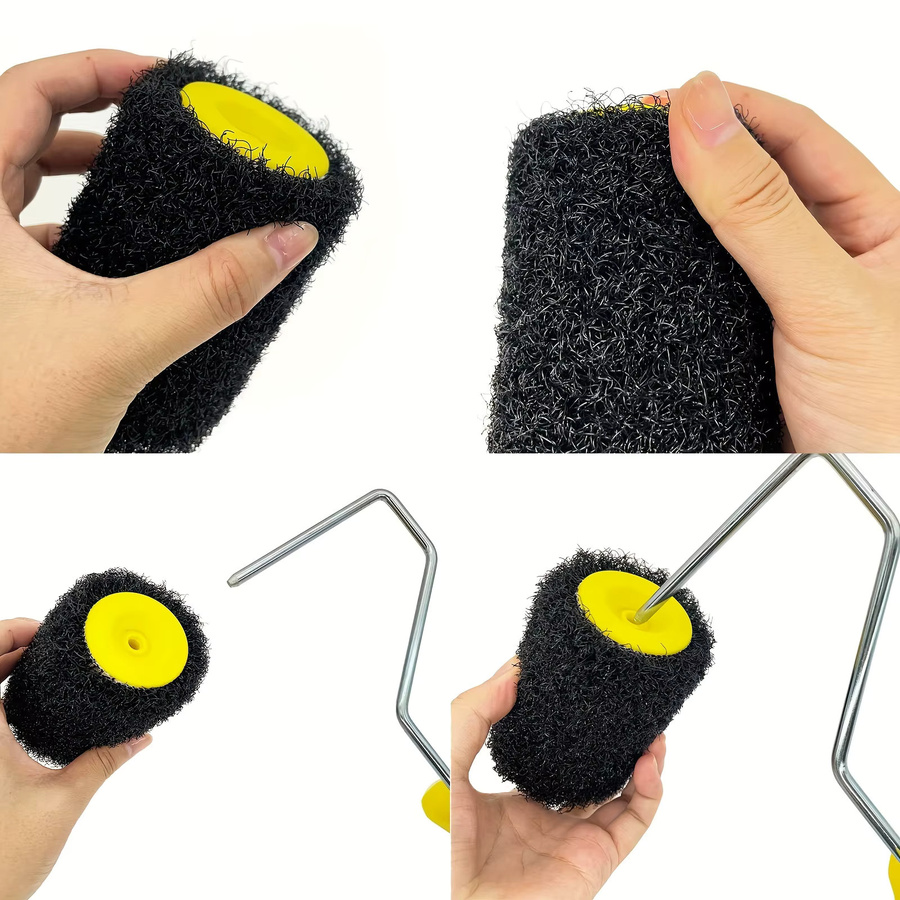 4-Zoll Trockenbau Textur Roller aus Kunststoff für DIY Wand- und Deckenarbeiten - Bild 2